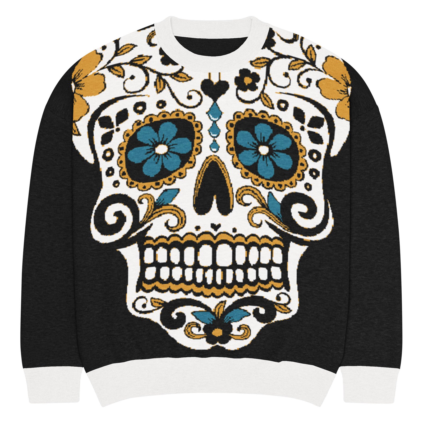 jersey holgado de punto con cuello redondo jersey holgado de punto con cuello redondo