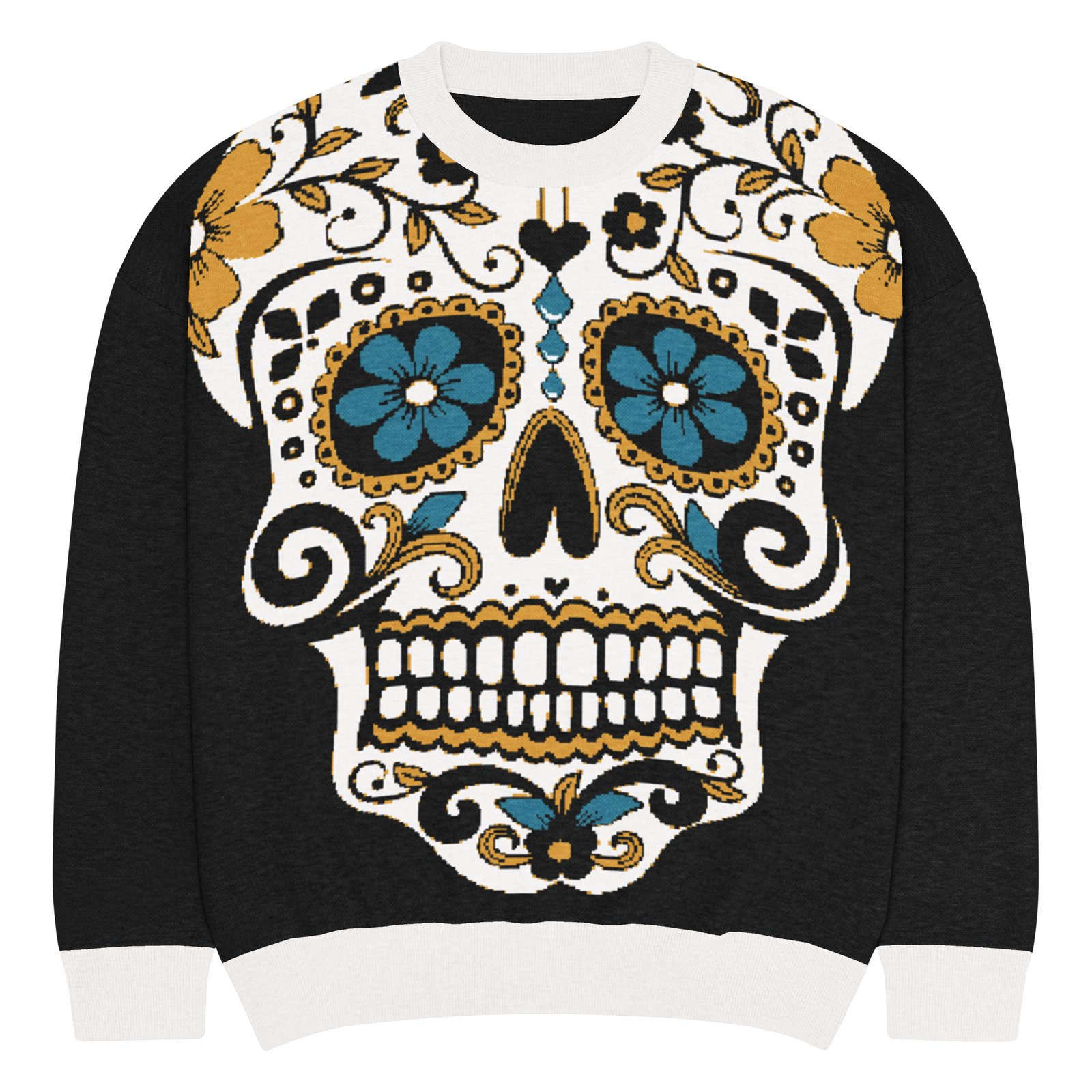 jersey holgado de punto con cuello redondo jersey holgado de punto con cuello redondo