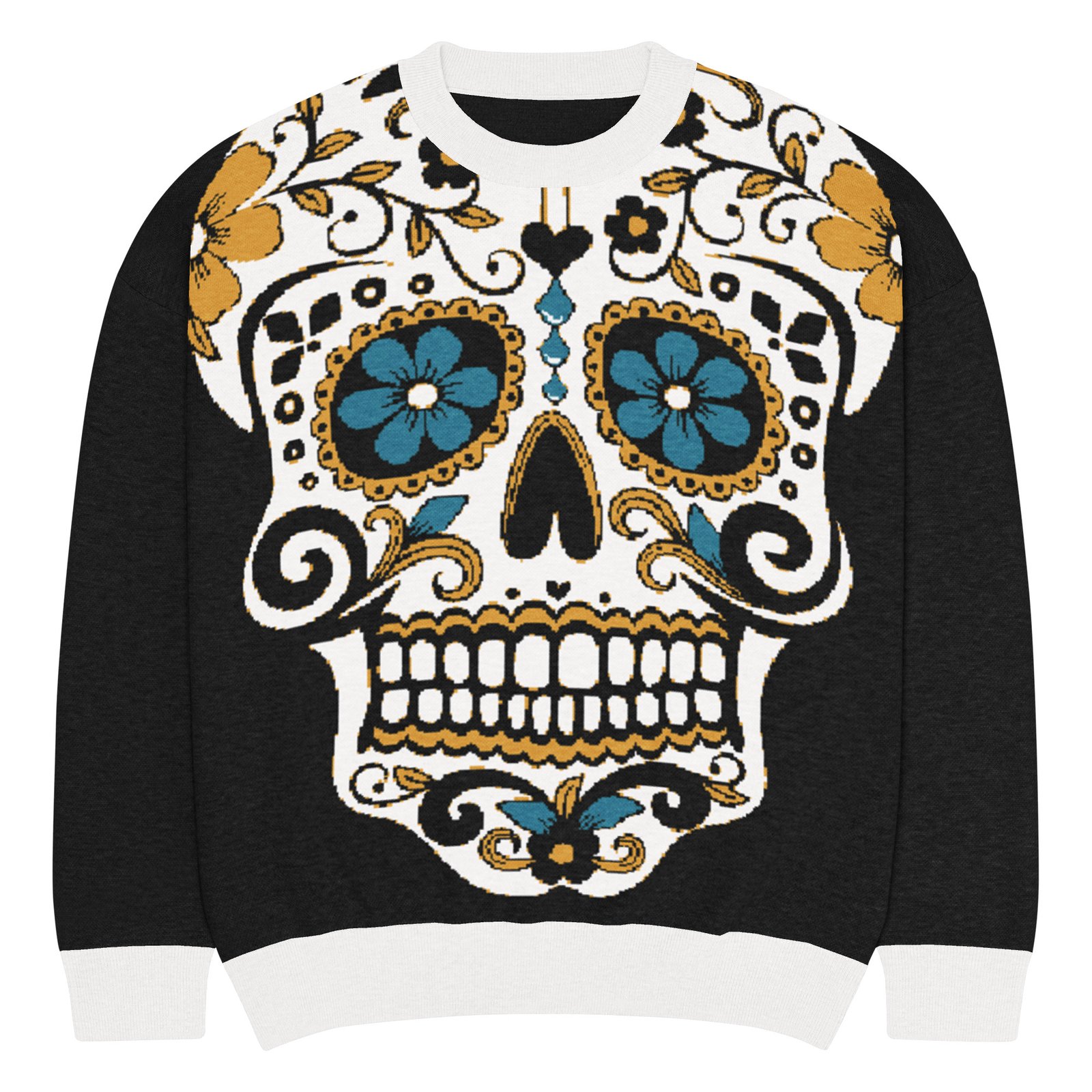 jersey holgado de punto con cuello redondo jersey holgado de punto con cuello redondo