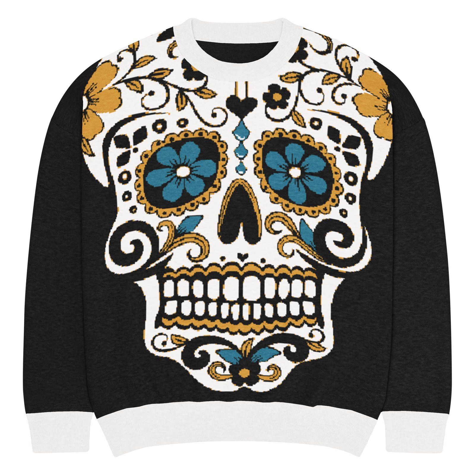 jersey holgado de punto con cuello redondo jersey holgado de punto con cuello redondo