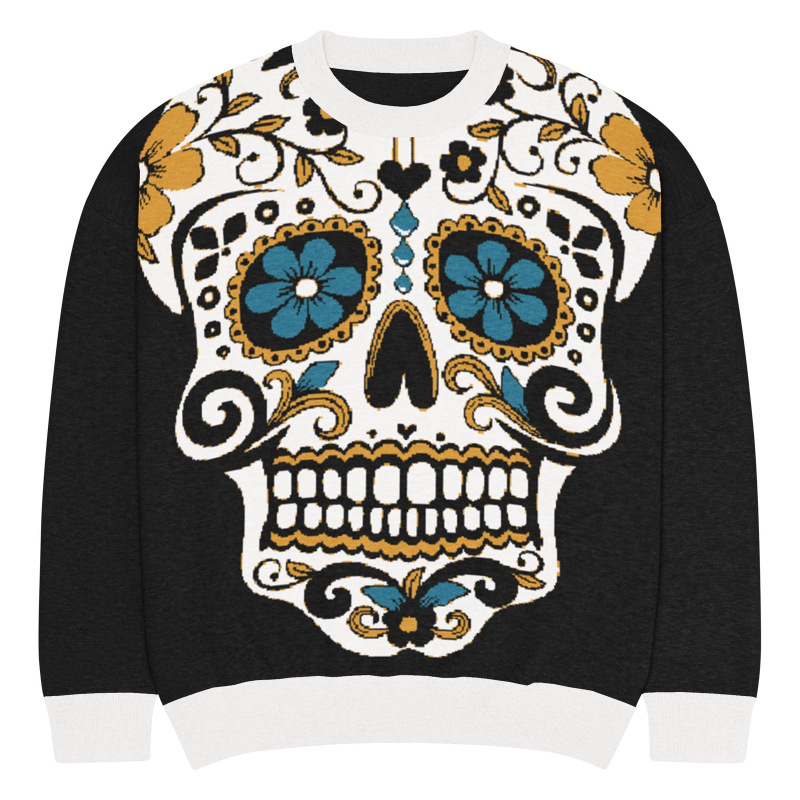 jersey holgado de punto con cuello redondo jersey holgado de punto con cuello redondo