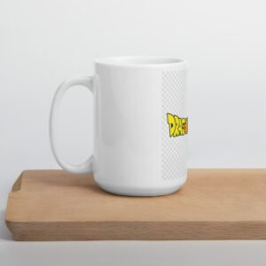 Home taza blanca brillante